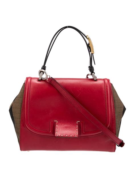 fendi silvana leather satchel|Fendi handbags sale.